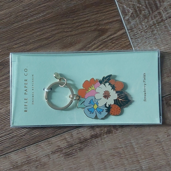 Rifle Paper Co. Accessories - Strawberry Fields Keychain